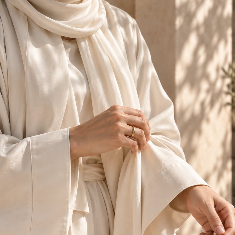 A sleeve and a hand, close